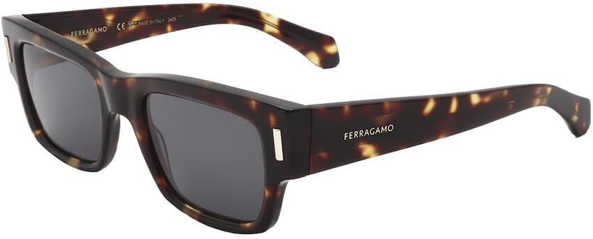 Ferragamo Men's 53Mm Sunglasses, Havana