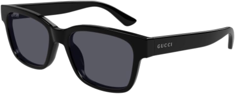 Gucci GG1716S 001 Sunglasses Men's Black/Grey Rectangle Shape 54mm