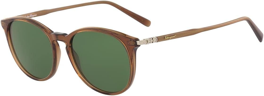 Salvatore Ferragamo SF911SM Brown/Solid Green One Size