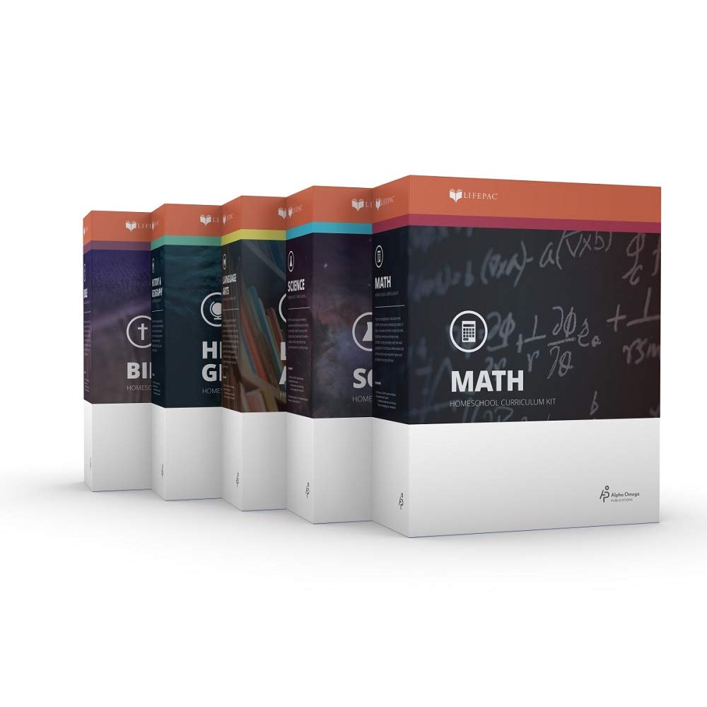 LIFEPAC 5 Subject Complete Set Grade 8 - Bible-Based Mastery Learning, Flexible Homeschool Curriculum, Consumable Worktexts