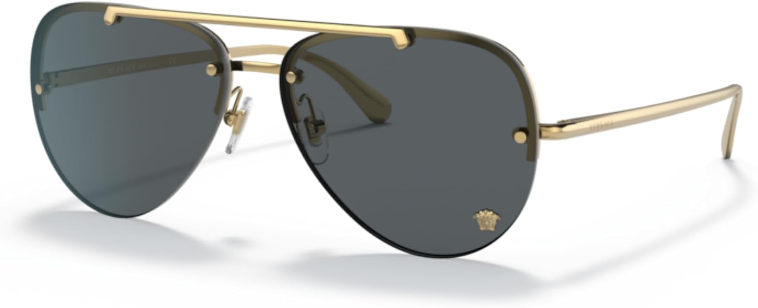 Versace VE2231 Aviator Sunglasses for Women +BUNDLE with ACCESSORY EYEWEAR KIT