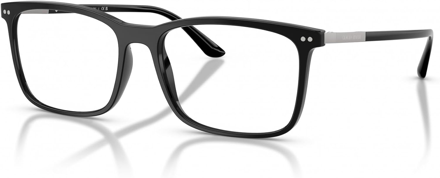 GIORGIO ARMANI Eyeglasses AR 7122 5001 Shiny Black Demo Lens