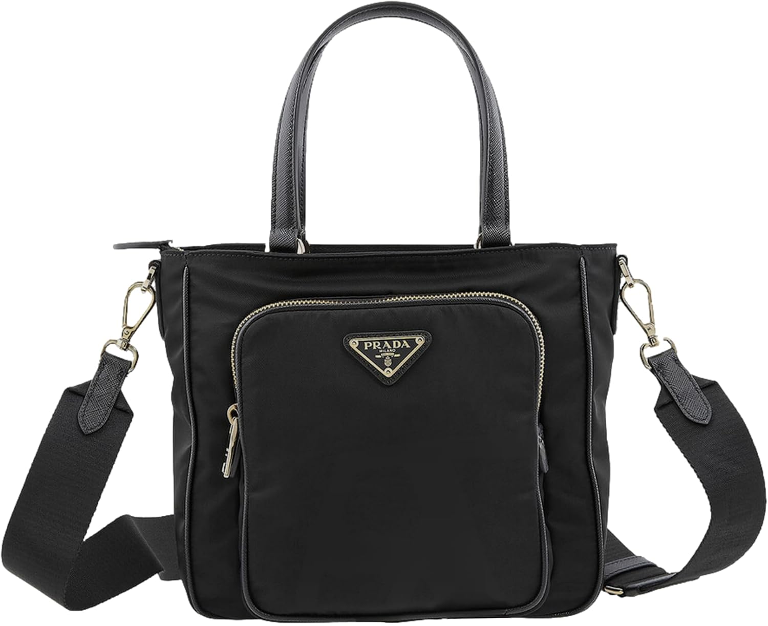 Prada Re-edition Nylon Saffiano Leather Tote Bag