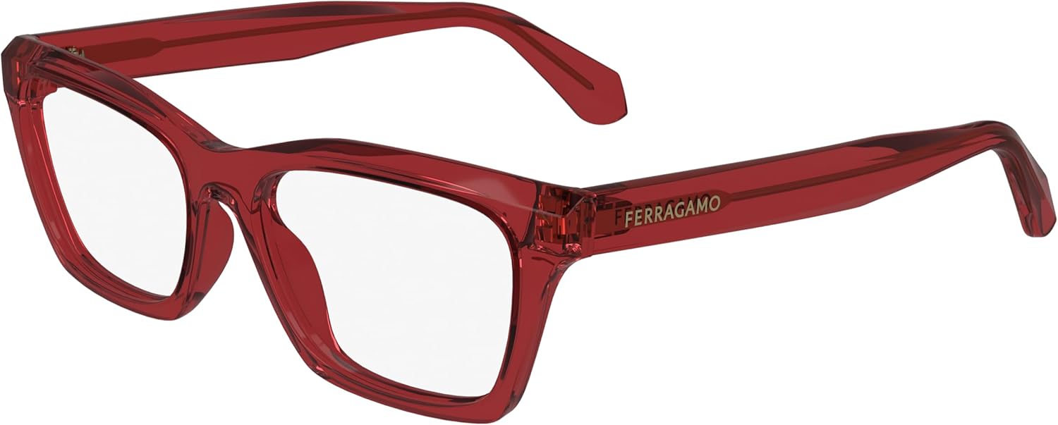 FERRAGAMO Eyeglasses SF 2986 616 Transparent Red