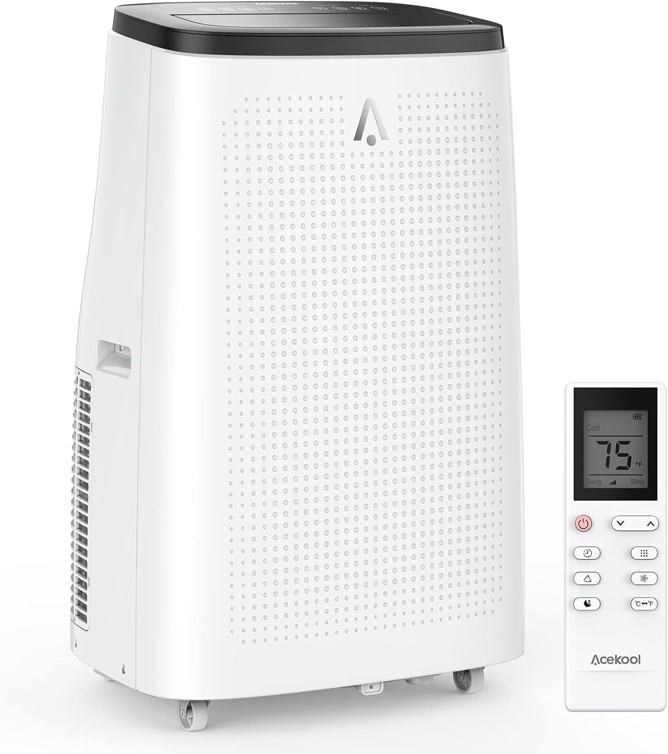 GarveeLife Portable Air Conditioner,14,000 BTU for Rooms up to 750 Sq.Ft., 4-IN-1 Smart Compact AC Unit with Cooling, 24 Hour Timer, Dehumidifier, Fan, Remote Control and Window Kit, White