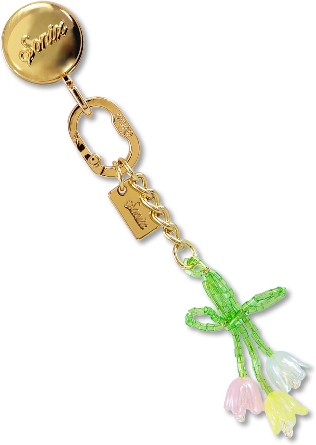 Sonix Phone Charm with Adhesive Hook | Smartphone Charm Hook with Carabiner Ring and Unique Charms