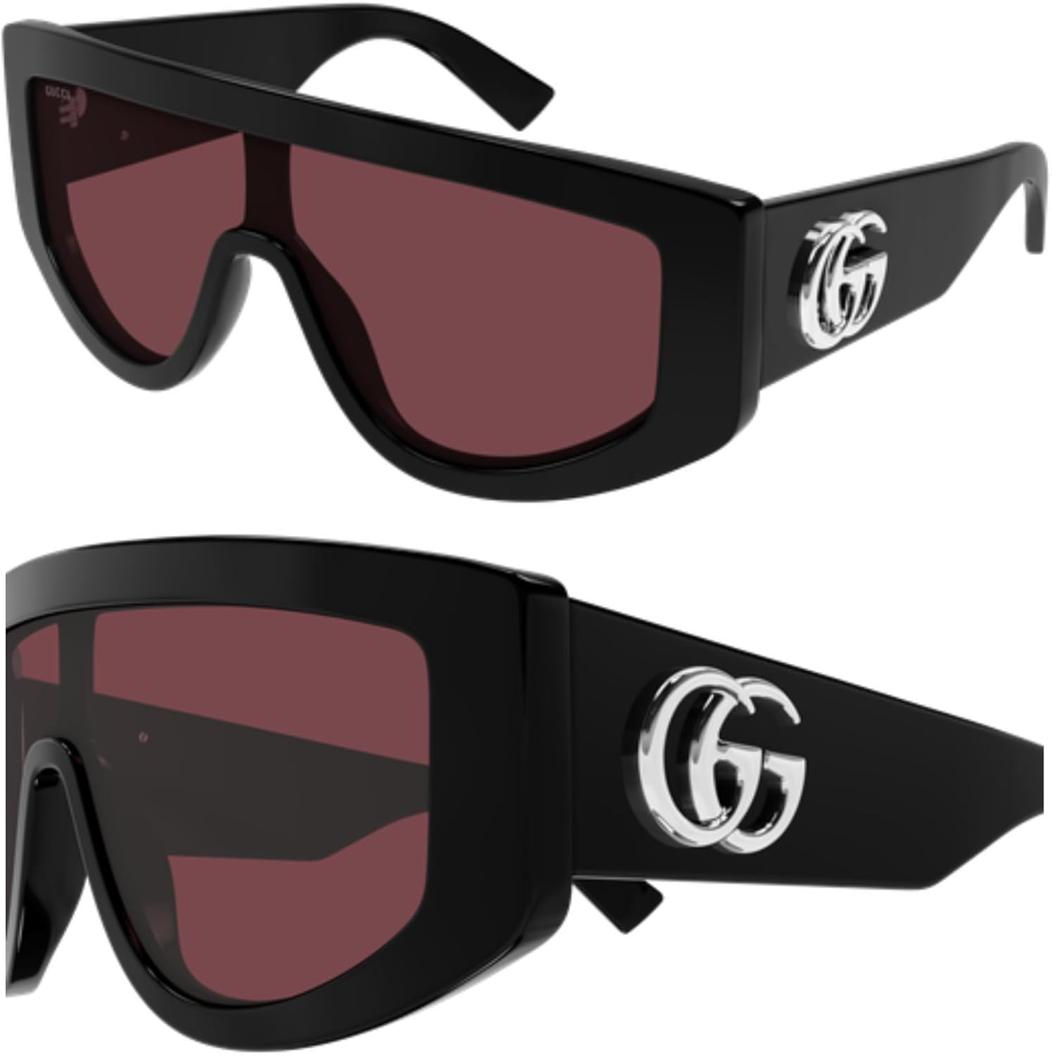 Gucci GG1950S GG Running Logo Full Lens Mask Shape Sunglasses with Luxury Eyewear Kit