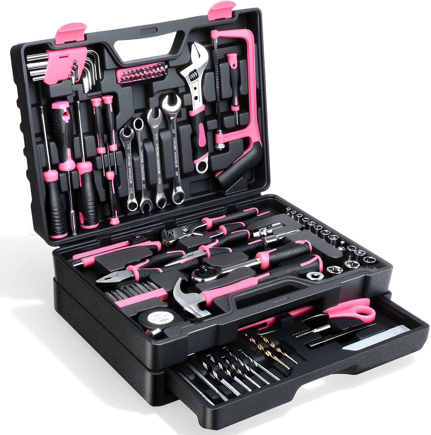 412 Piece Tool Set, Home Repair & Auto Tool Kit with Storage Organizer | Toolbox Storage Case for Women & Men, Perfect for Homeowner, Diyer, Handyman, DIY