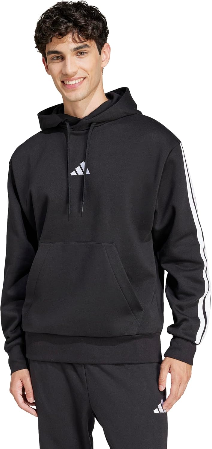 adidas Men's Essentials 3-stripes Fleece Hoodie