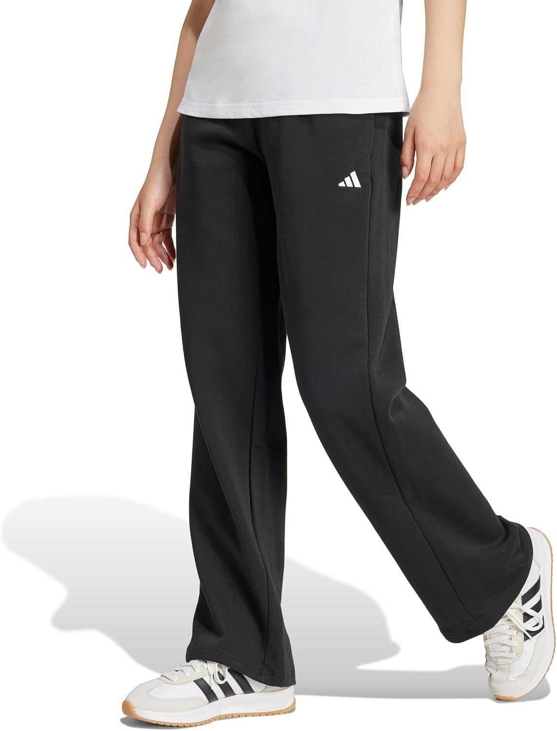 adidas Women's Essentials Small Logo Feelcozy Open Hem Pants