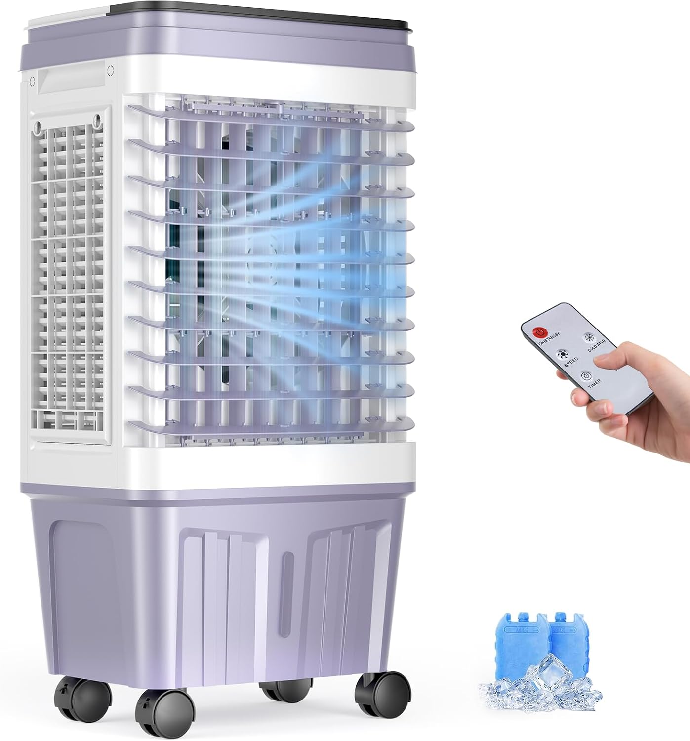 Portable Air Conditioners, 3000 CFM Swamp Cooler, Evaporative Air Cooler with 6.87 Gal Water Tank, 3 Speeds & 4 Modes, 120° Oscillation, 15H Timer Air Cooler for Home, Kitchen, Bedroom