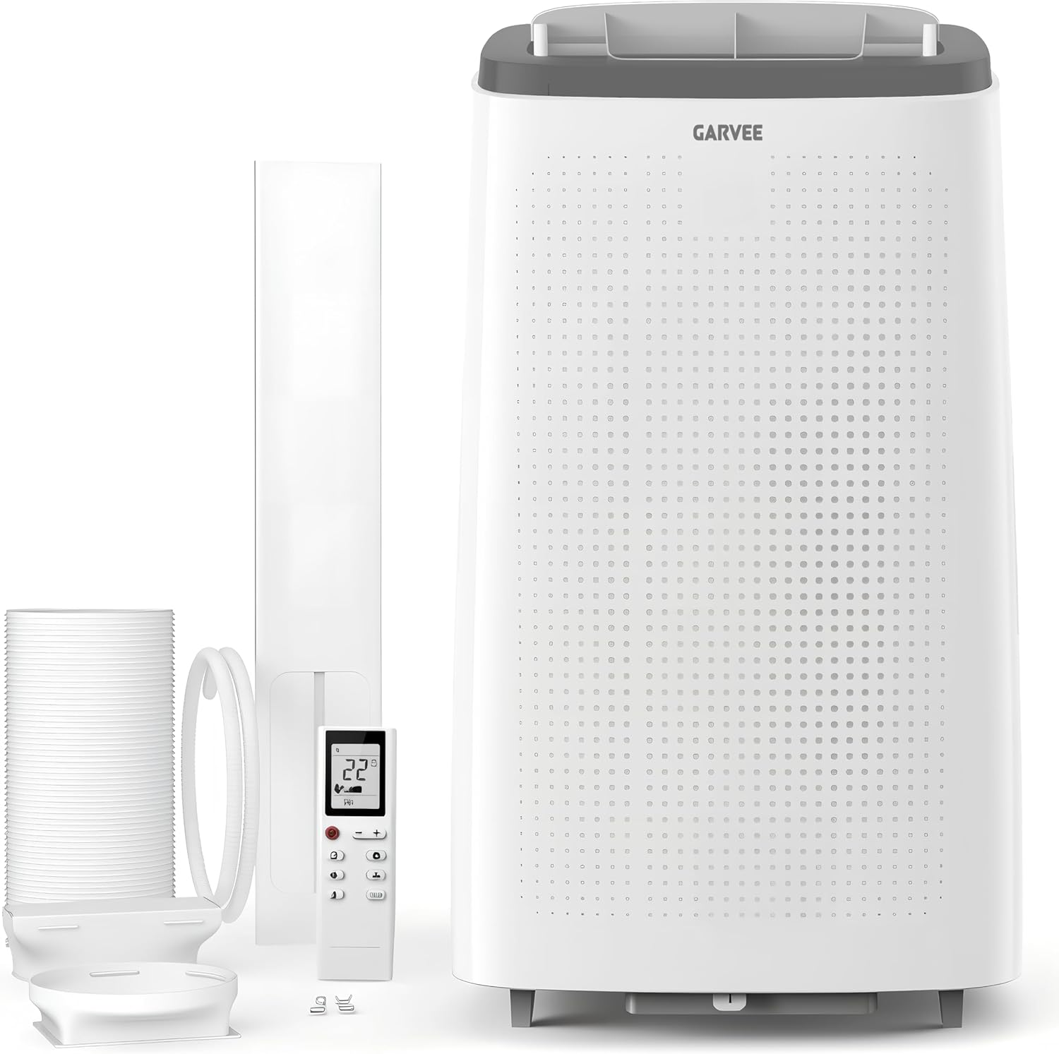 Garvee Portable Air Conditioners 14000 Btu, Remote Control, Dehumidifier, Fan with Digital Display, Up to 750 Sq.ft Cool/Fan/Dry/Sleep, Quiet, LCD Remote, Fast Cooling, Dust Filter
