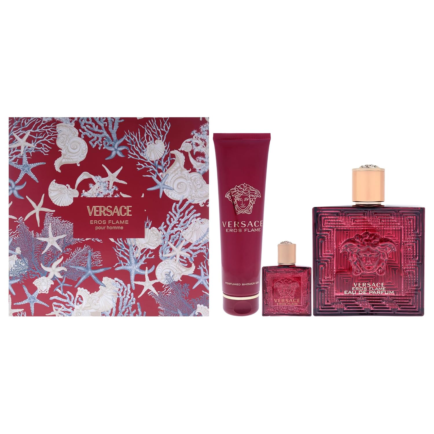 VERSACE EROS FLAME 100ML GIFT SET