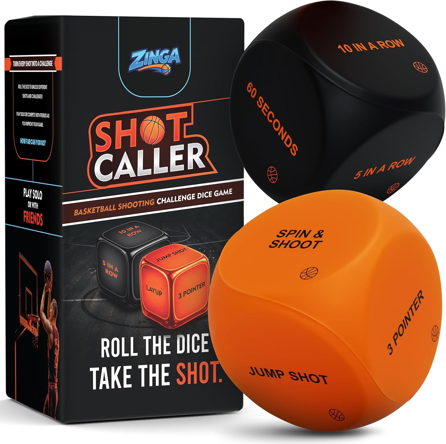 Shot Caller Basketball Shooting Challenge Dice Game for Kids & Teens | Basketball Gifts for Boys | Fun Basketball Toy to Play Solo or with Friends | Training Game & Accessories for Basketball Players