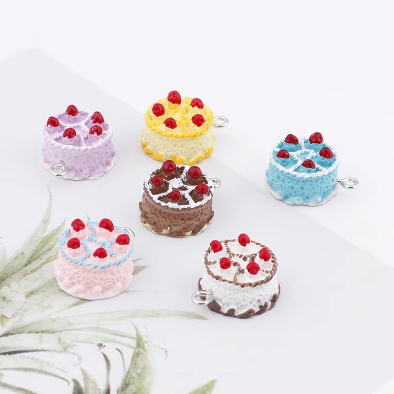 10pcs 3D Birthday Cake Food Resin Charms Cute Kawaii Pendant Charms for Earring Necklace Jewelry Making Accessoried Diy Supplies - AliExpress 36