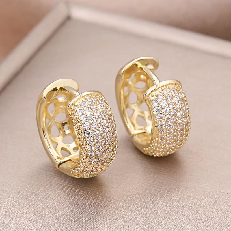925 Sterling Silver Cubic Zirconia Earrings For Women Vintage Designer Small Round Cilcle Earrings Party Hypoallergenic Jewelry - AliExpress 36