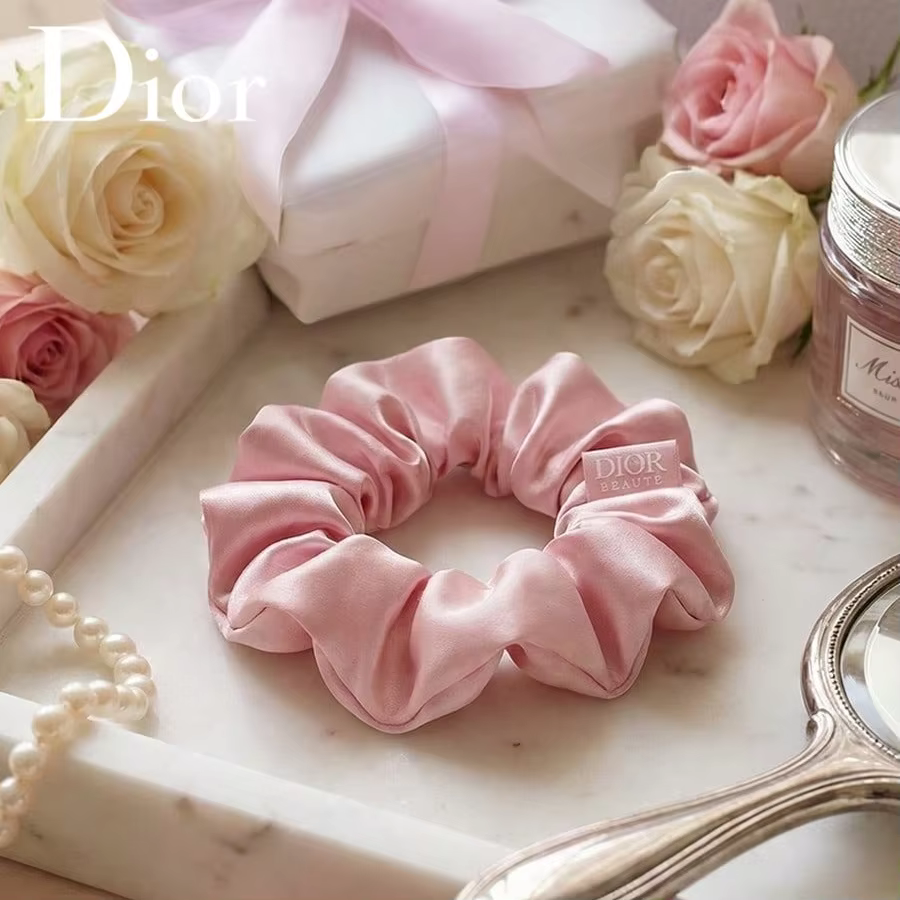 Dior High-end Luxurious Pink Silk Satin Headband Collection Multi-color Fashion Elegant Hair Decorations Must-have Hai - AliExpress 66