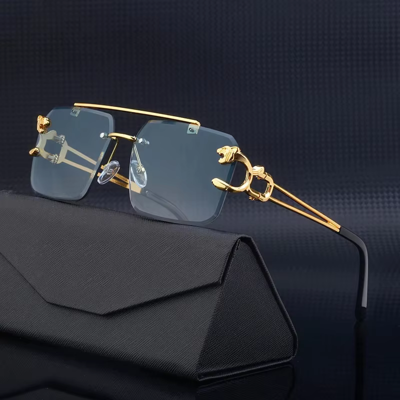 Luxury Square Sunglasses Man Woman Brand Designer Vintage Rimless Sun Glasses Male Female Fashion Retro Mirror Oculos De Sol - AliExpress 200000297