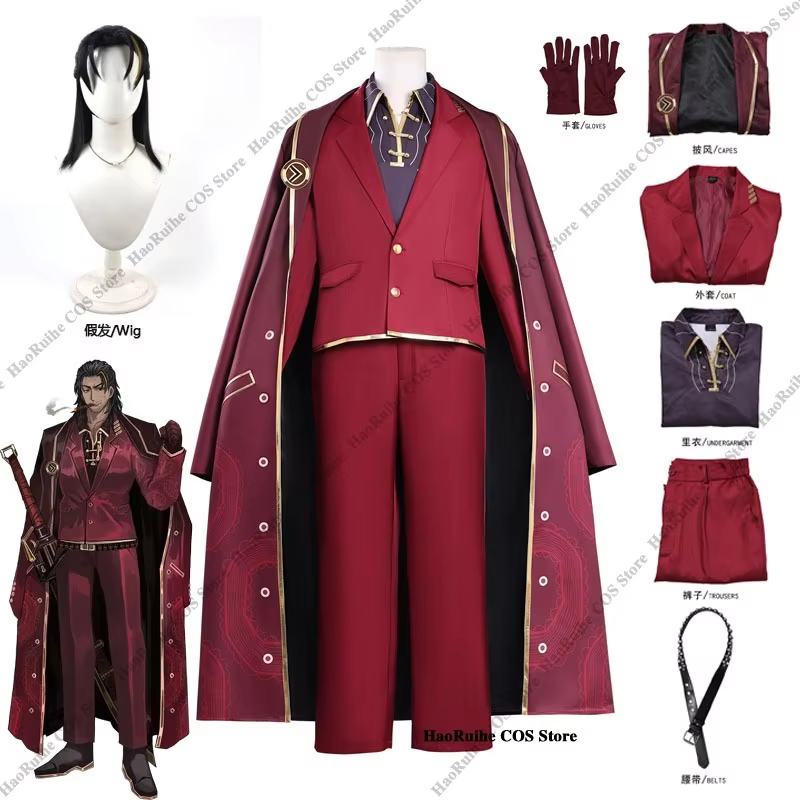 Hot Limbus Company Lei Heng Cosplay Costume Wig Hat Gloves Anime Character Outfit Halloween Party Carnival Christmas Men Cosplay - AliExpress 200000532